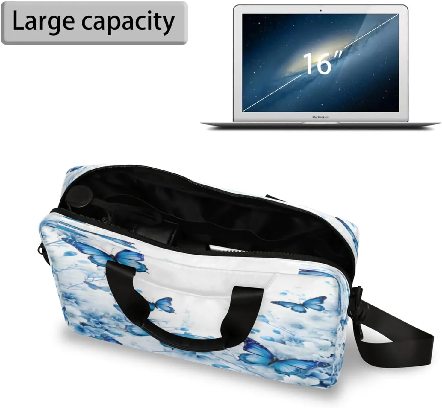 Laptop Shoulder Bag Compatible with Handle, Messenger Shoulder Case for Tablet, Laptop Carrying Case