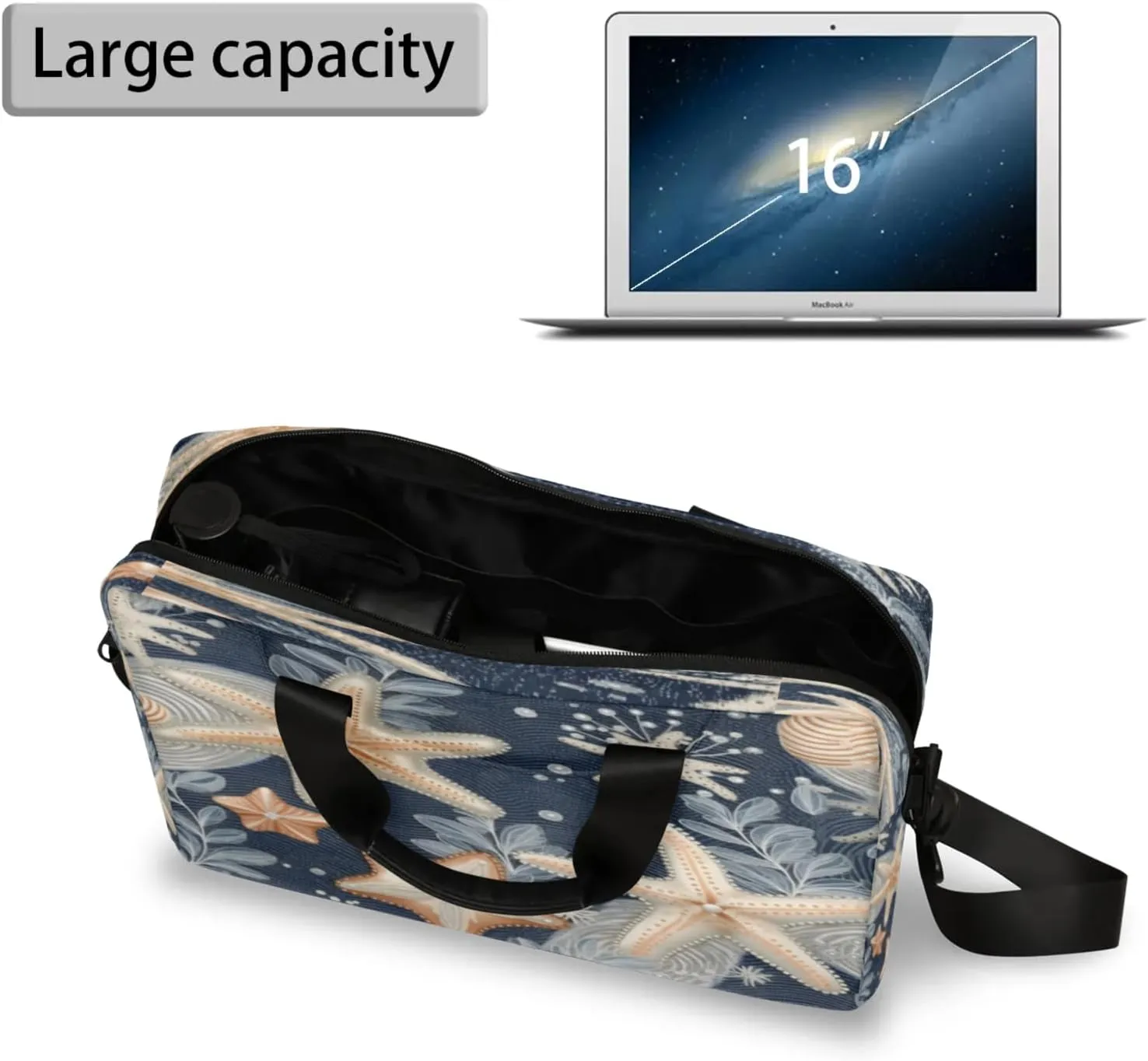 Laptop Shoulder Bag Compatible with Handle, Messenger Shoulder Case for Tablet, Laptop Carrying Case