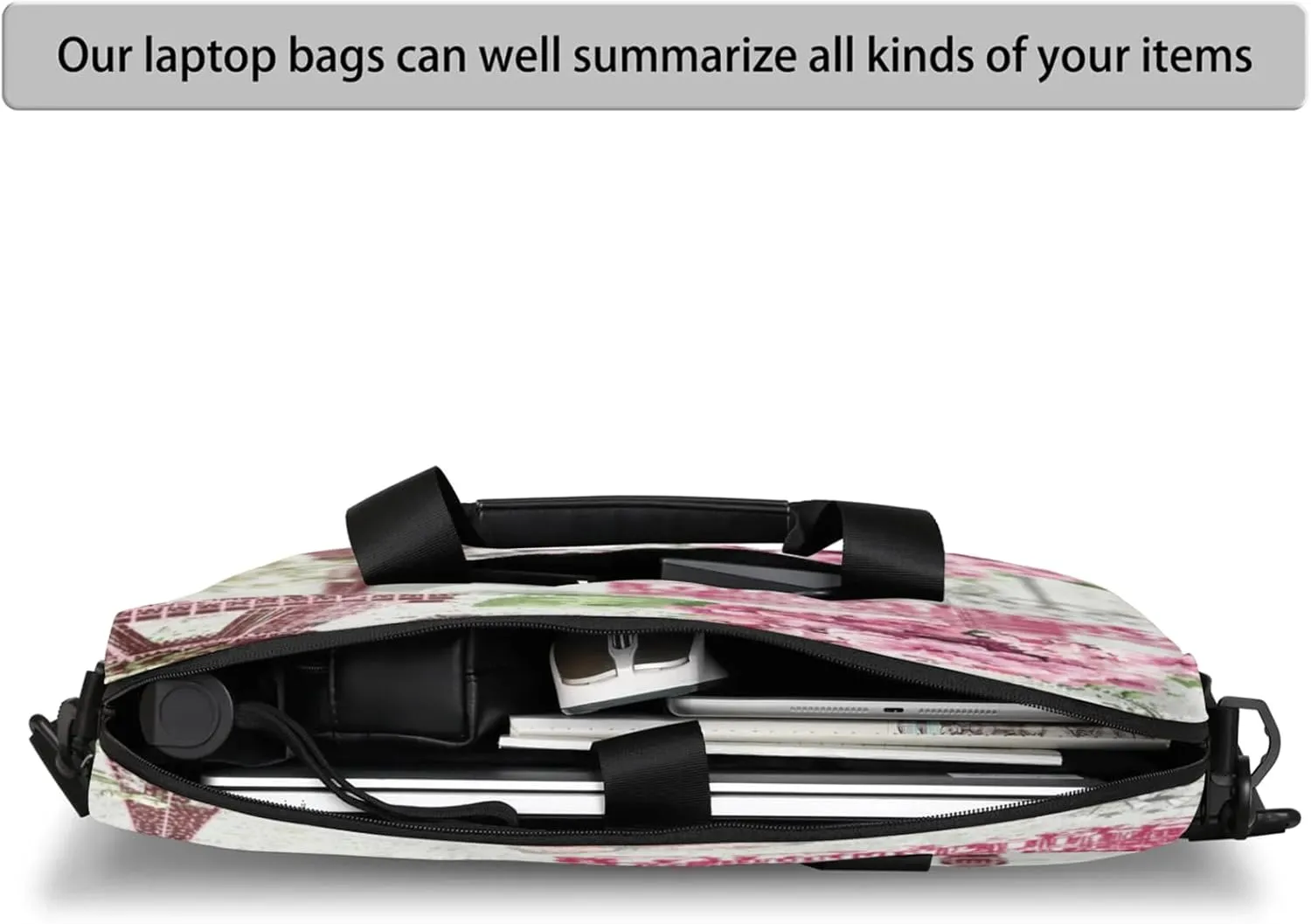 Laptop Shoulder Bag Compatible with Handle, Messenger Shoulder Case for Tablet, Laptop Carrying Case