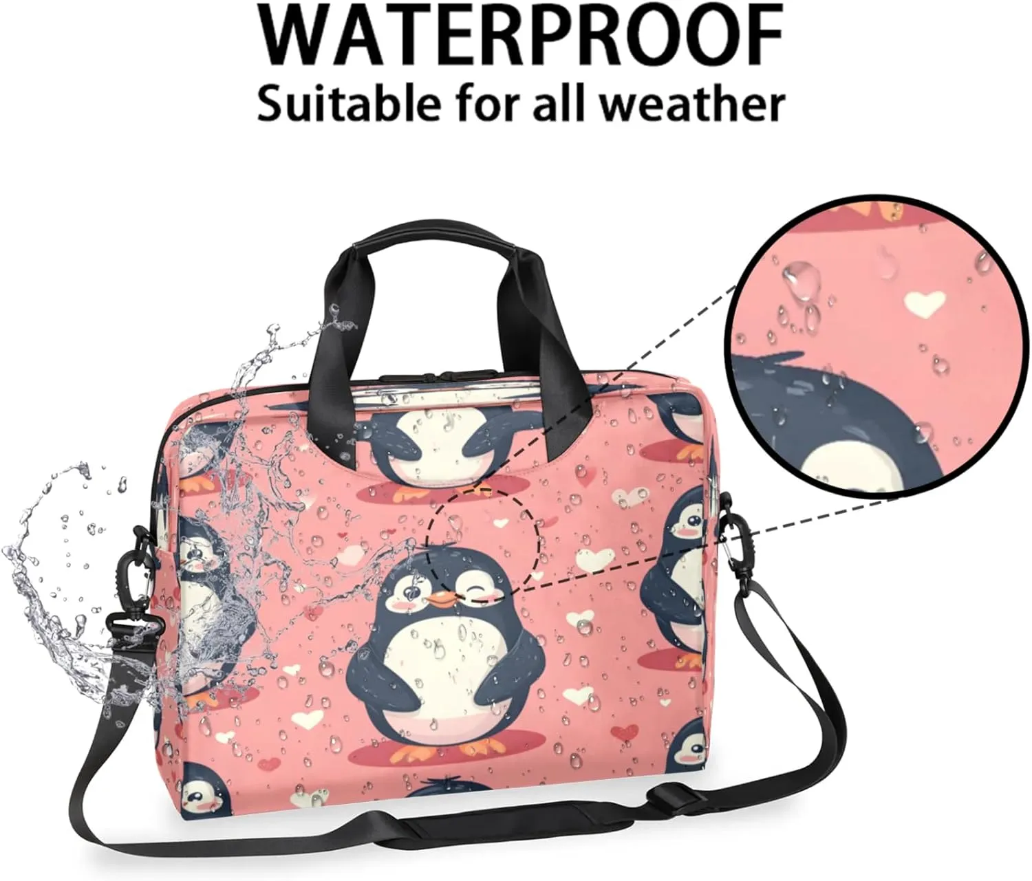 Laptop Shoulder Bag Compatible with Handle, Messenger Shoulder Case for Tablet, Laptop Carrying Case