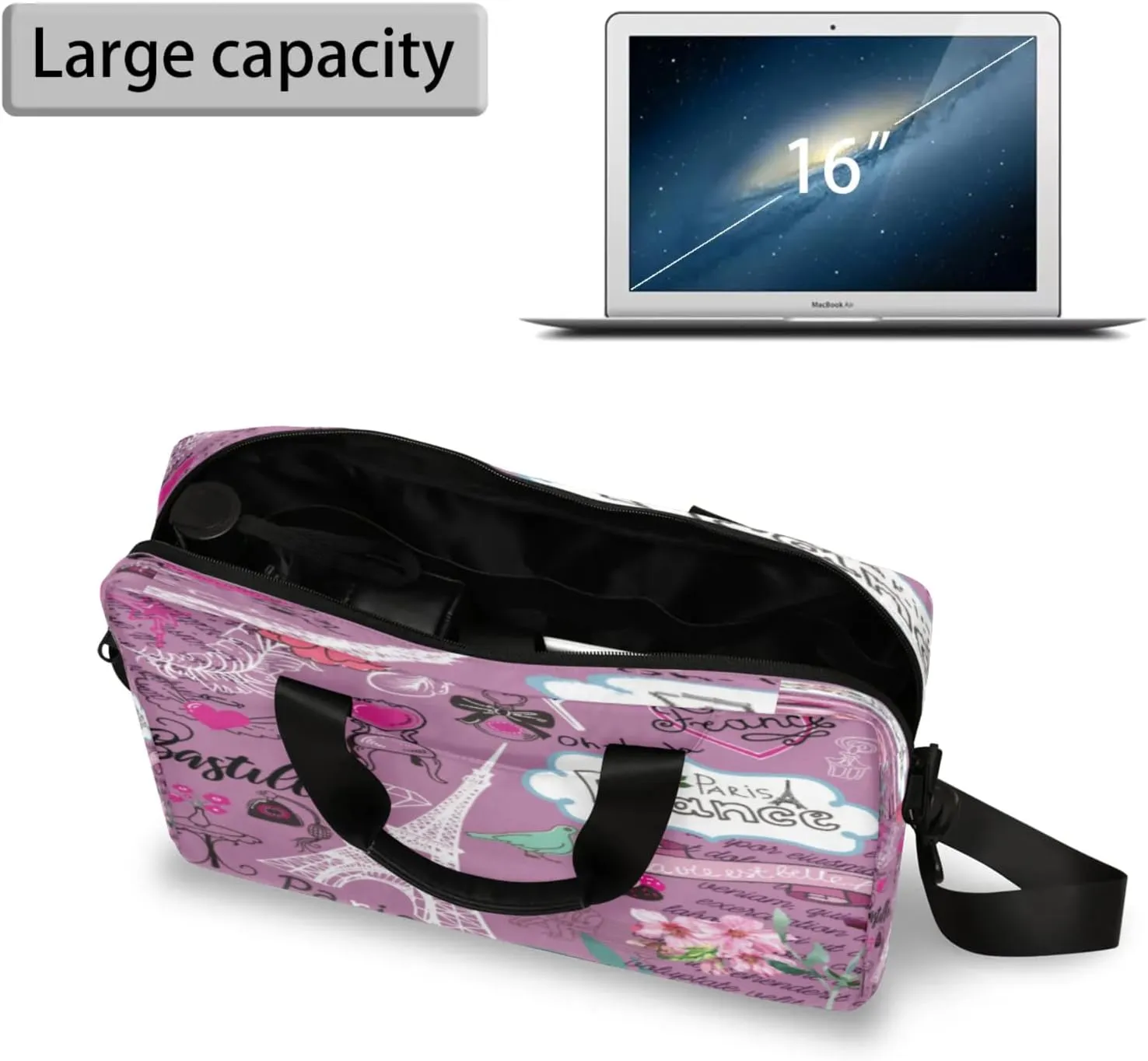 Laptop Shoulder Bag Compatible with Handle, Messenger Shoulder Case for Tablet, Laptop Carrying Case