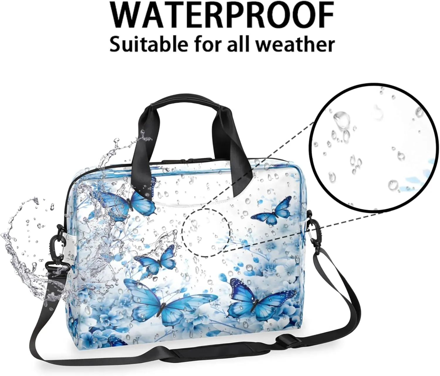 Laptop Shoulder Bag Compatible with Handle, Messenger Shoulder Case for Tablet, Laptop Carrying Case