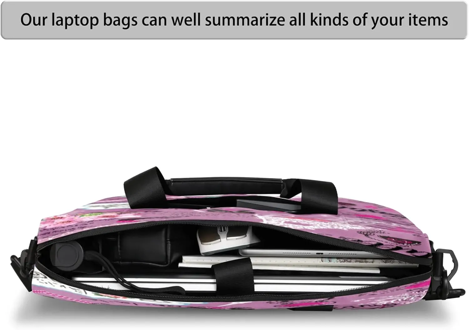Laptop Shoulder Bag Compatible with Handle, Messenger Shoulder Case for Tablet, Laptop Carrying Case
