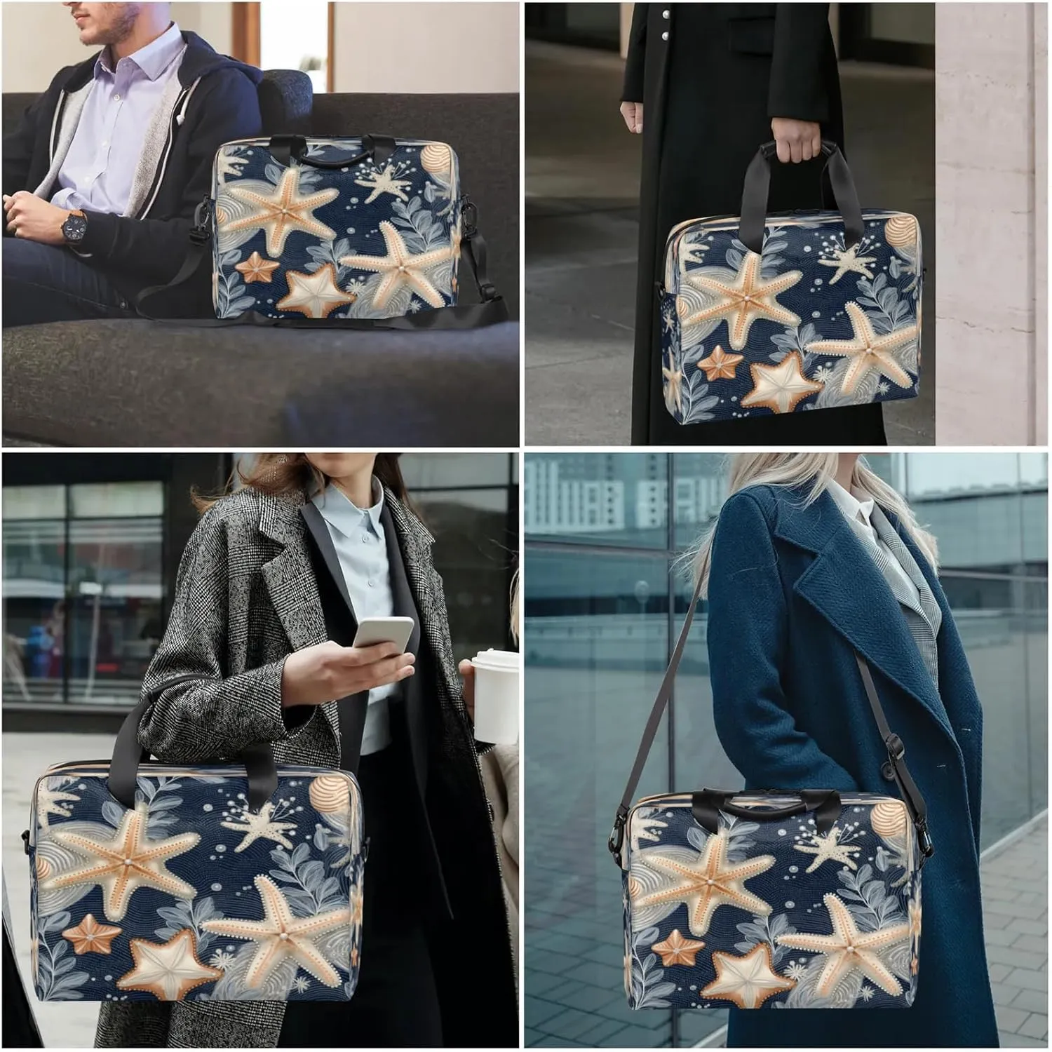 Laptop Shoulder Bag Compatible with Handle, Messenger Shoulder Case for Tablet, Laptop Carrying Case