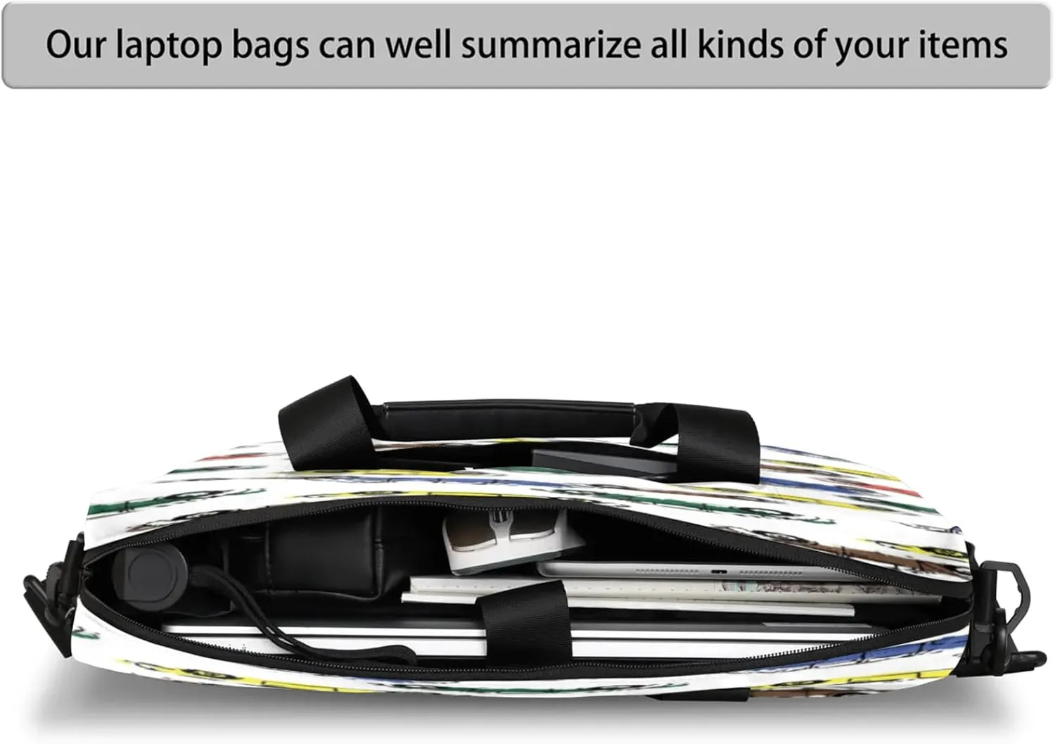 Laptop Shoulder Bag Compatible with Handle, Messenger Shoulder Case for Tablet, Laptop Carrying Case
