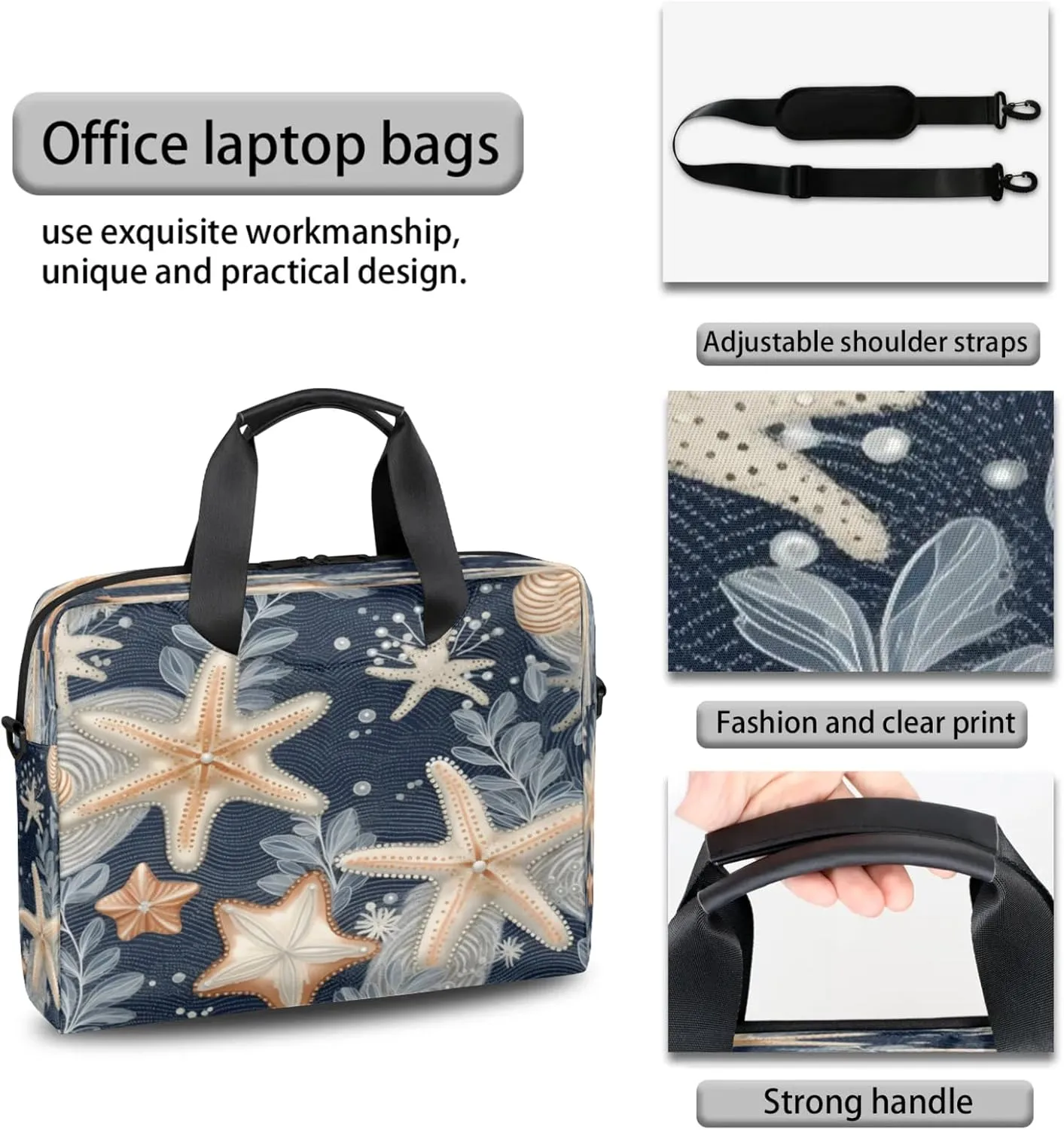 Laptop Shoulder Bag Compatible with Handle, Messenger Shoulder Case for Tablet, Laptop Carrying Case
