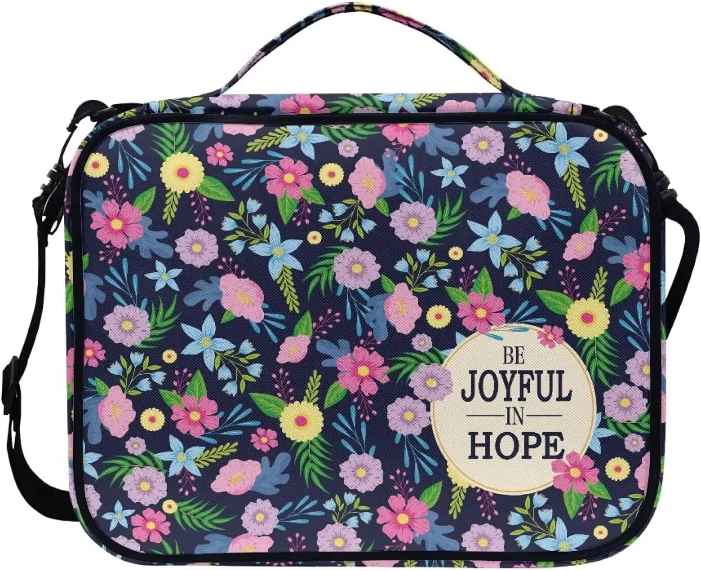 Large Bible Bag Bible Case for Women Bible Cover Case Bible Covers with Shoulder Strap Church Bag Christian Print