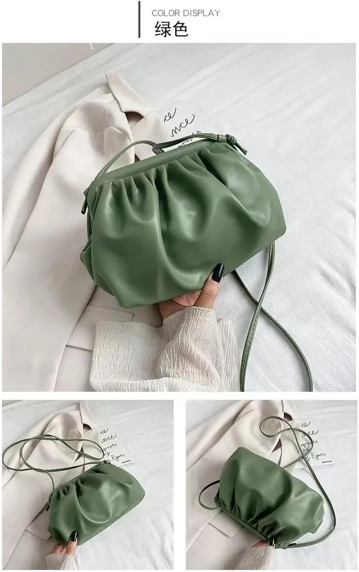 Large Womens Pouch Dumpling Crossbody Bag Cloud Handbag Soft Clutch Purse Shoulder Bag Tote Bags Hobo Bags