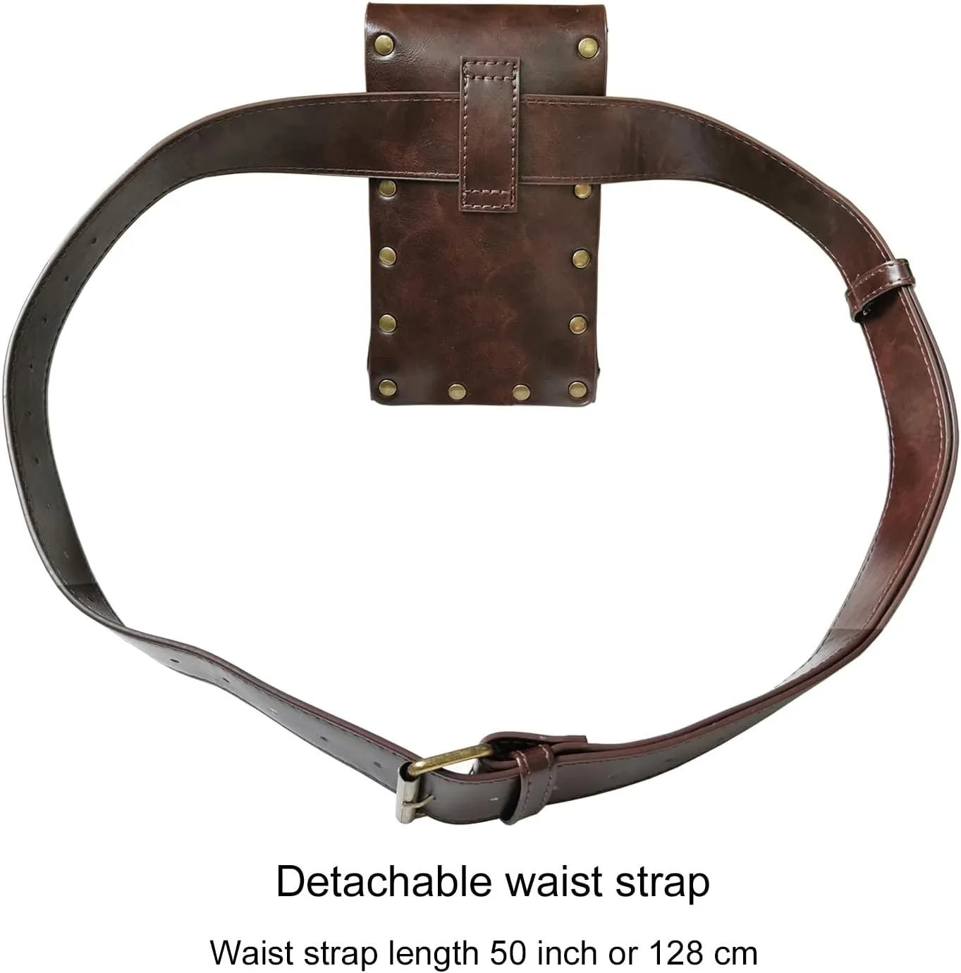 Larswon Renaissance Bag Medieval Belt Pouch Leather Belt Pouch Leg Phone Holder Festival Faire Accessories