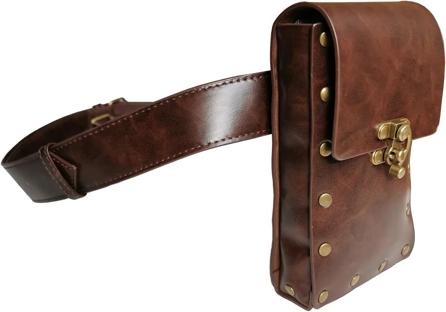 Larswon Renaissance Bag Medieval Belt Pouch Leather Belt Pouch Leg Phone Holder Festival Faire Accessories