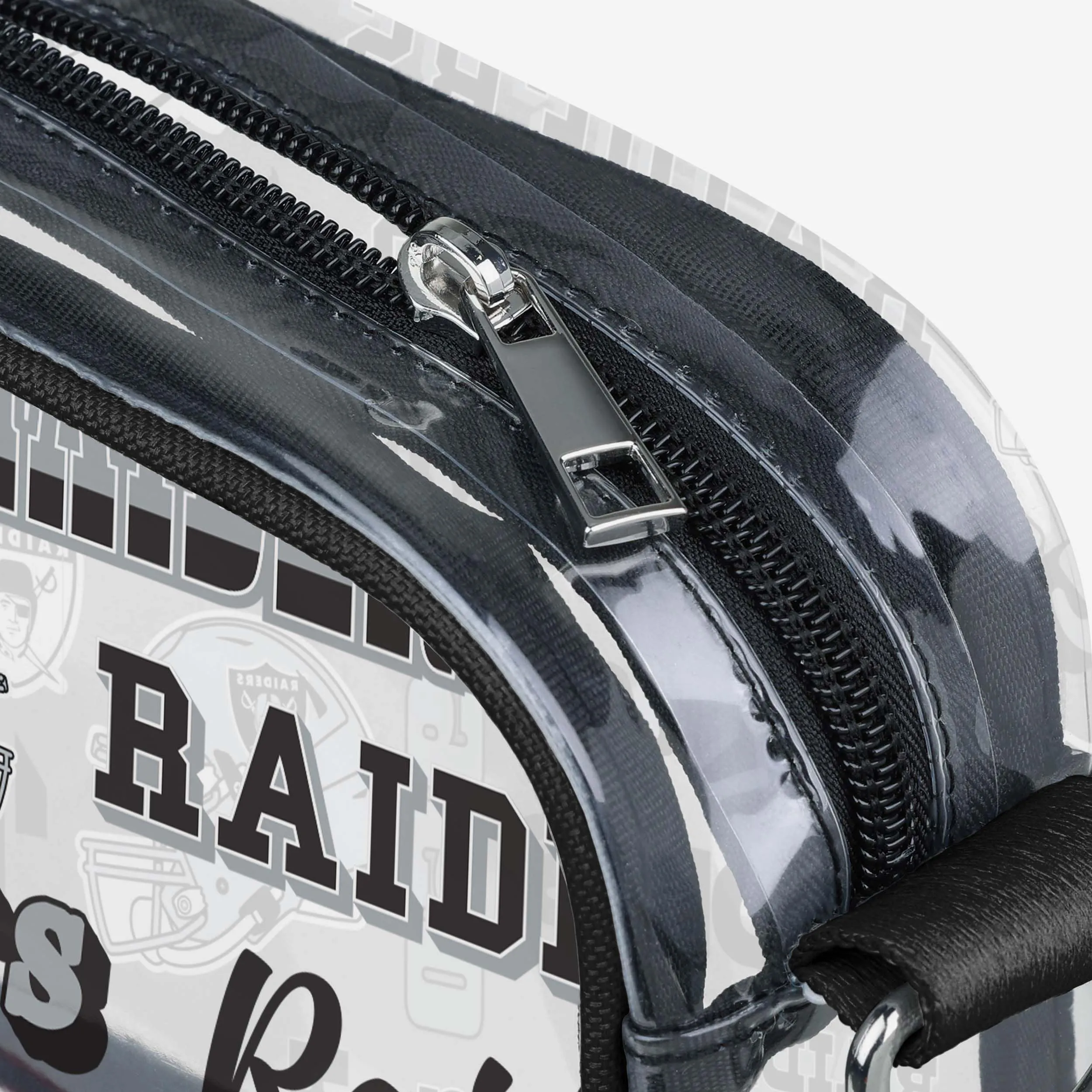 Las Vegas Raiders Repeat Retro Print Clear Crossbody Bag
