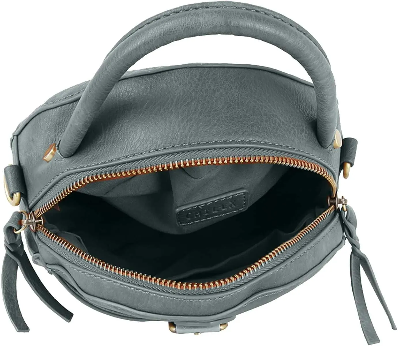 Le Miel Mini Round Tassel Charm Vegan Leather Crossbody Shoulder Sling Bag for Women