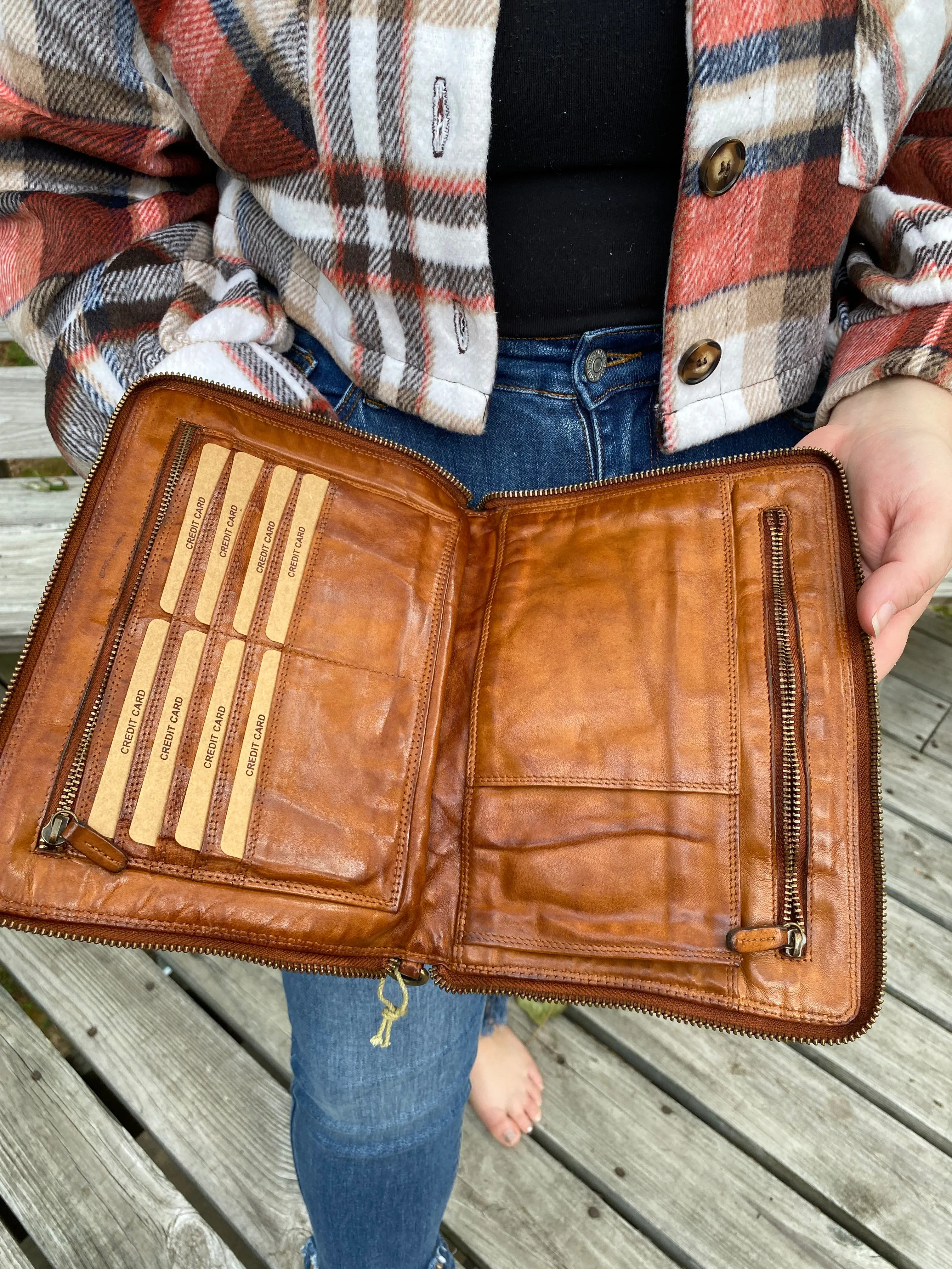 Leather Clutch Wallet