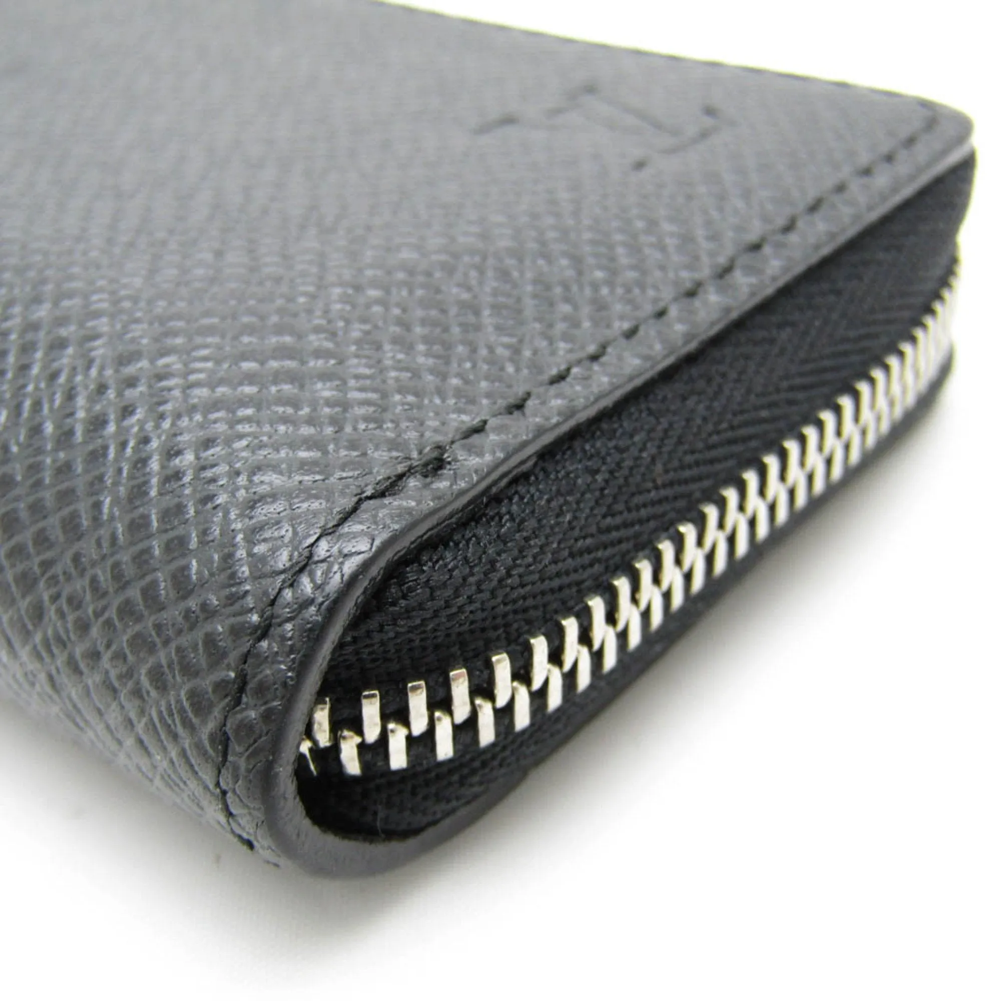 Leather Coin Purse with Zipper Closure and Card Slots