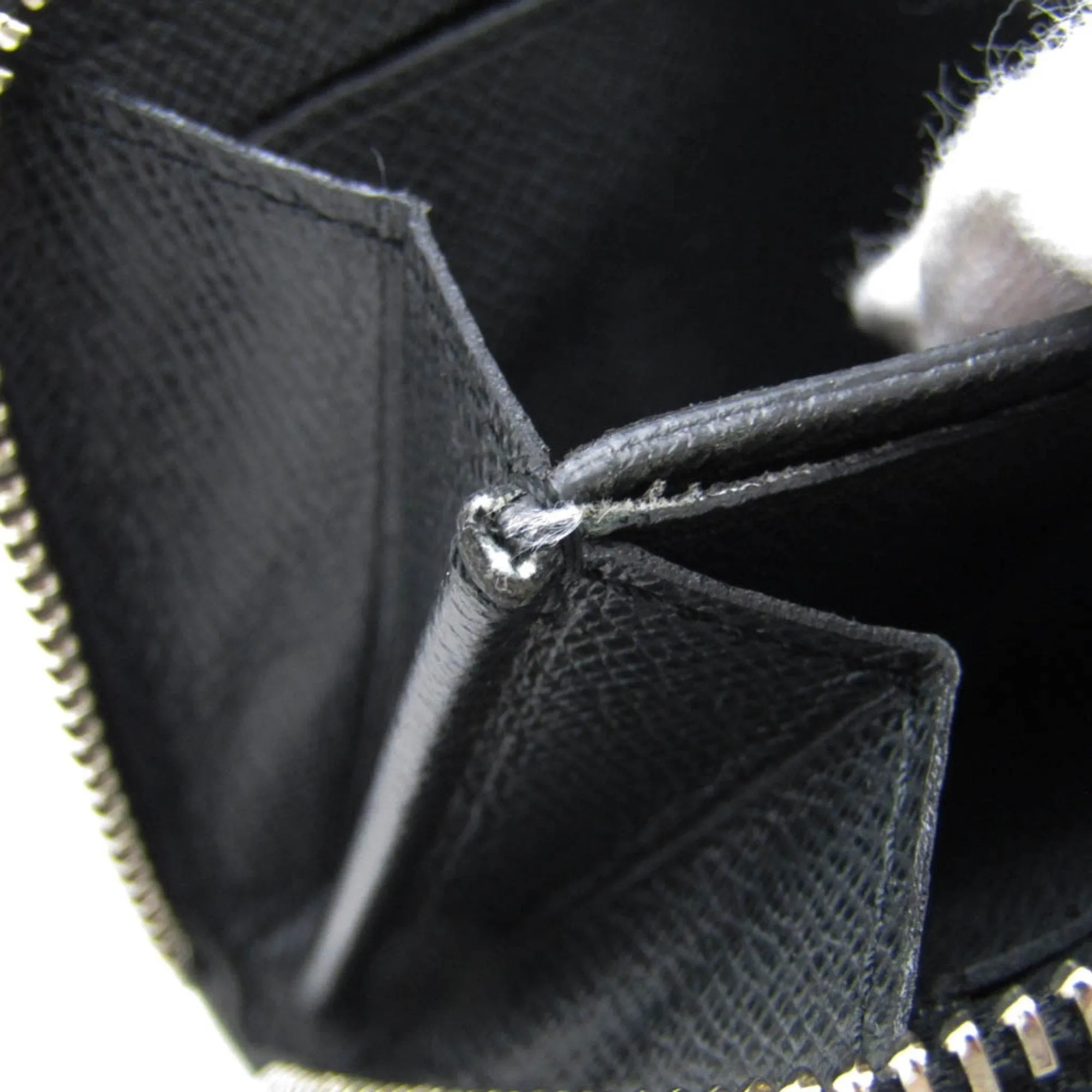 Leather Coin Purse with Zipper Closure and Card Slots