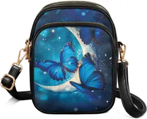 Leather Crossbody Bags for Women Crossbody Cell Phone Purse Wallet Sling Bag Shoulder Strap Lightweight Satchel