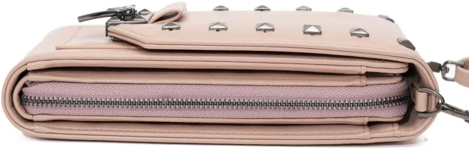Leather Crossbody Bags for Women, Small Crossbody Phone Bags Cellphone Wallet Purse for Women, Fashion Rivet Bag