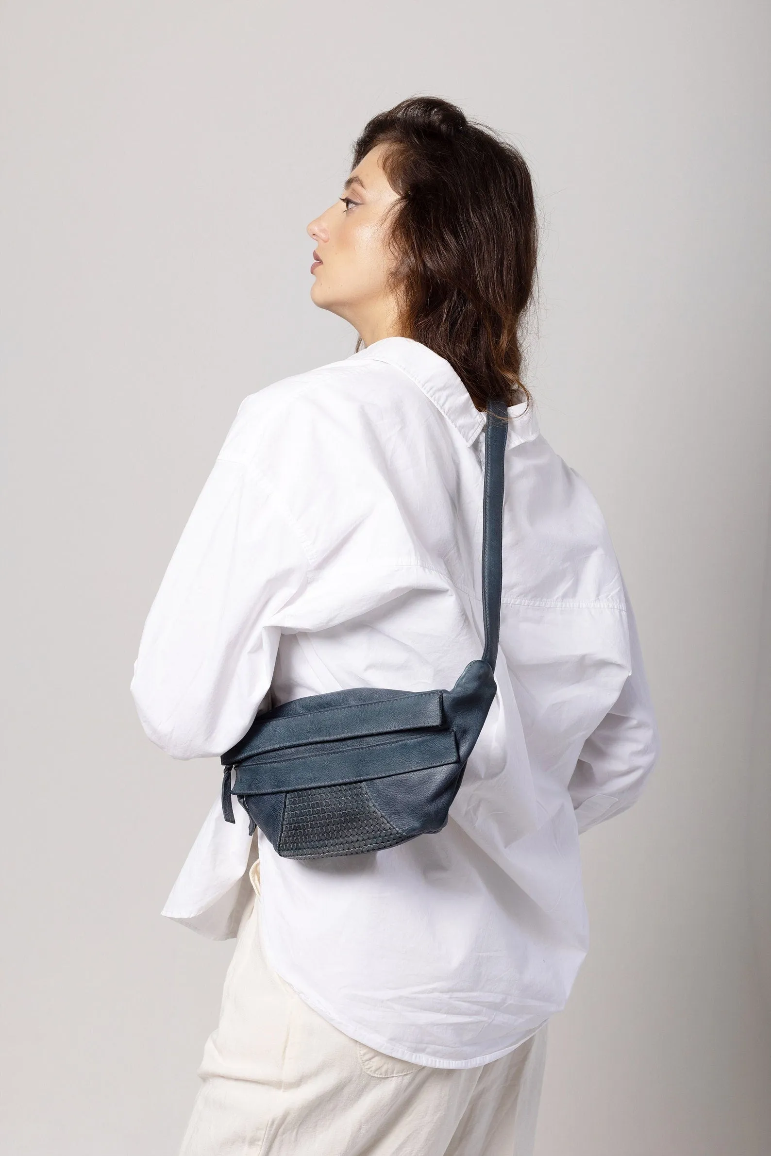 Leather Sling Crossbody Bag