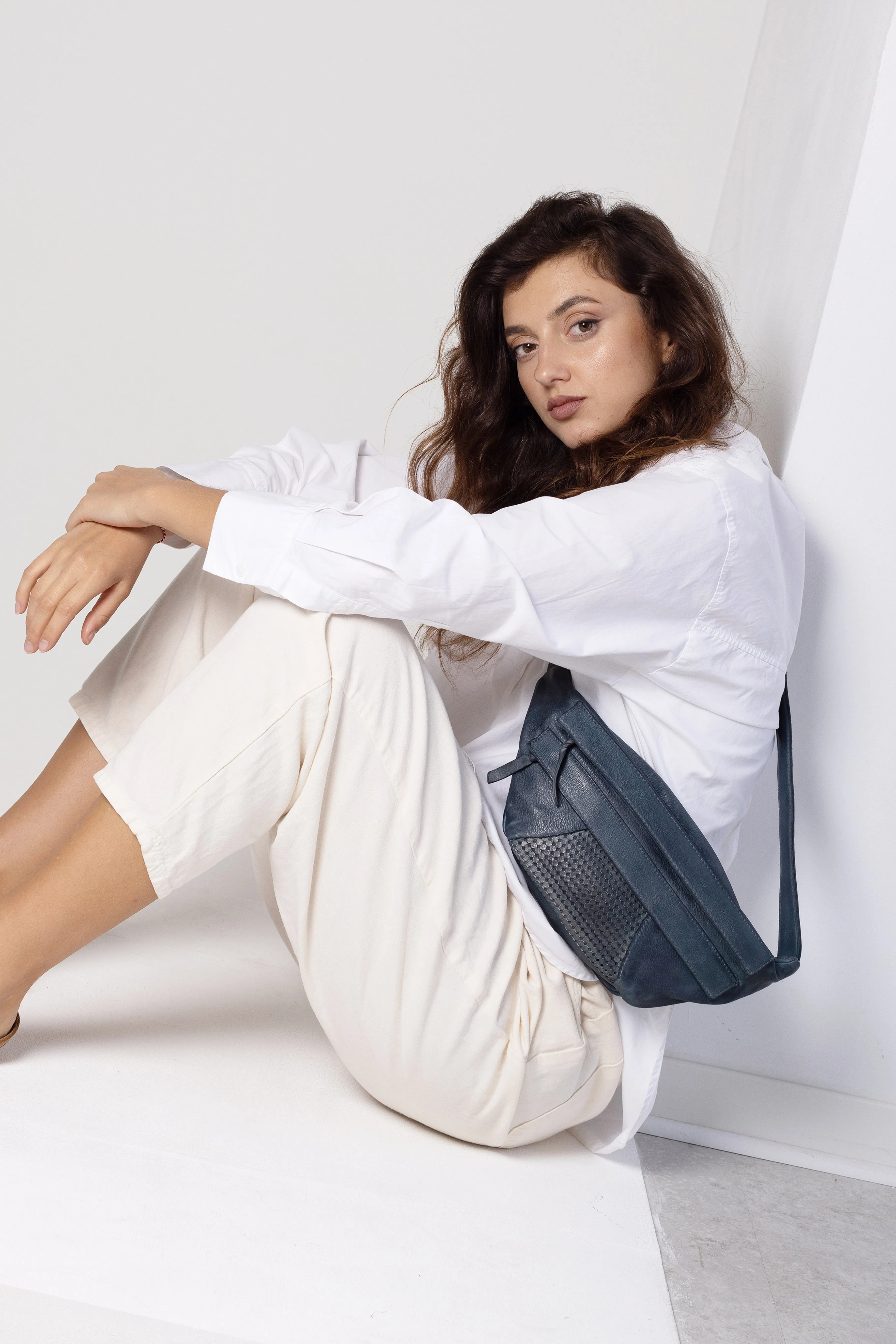 Leather Sling Crossbody Bag