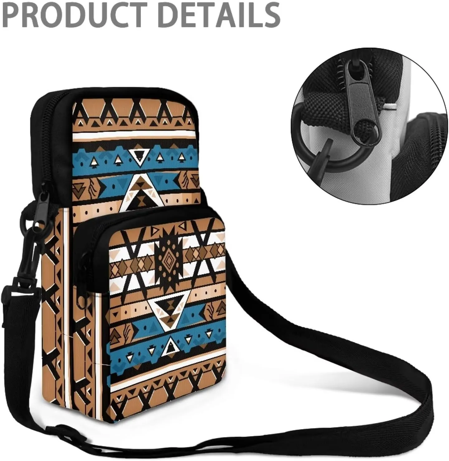 LedBack Cossbody Bag Messenger Bag Crossbody Bag Double Handbag Purse Shoulder Bag with Front Pocket for Women Men