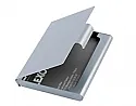 Lexon Business Card Holder Silver Colour