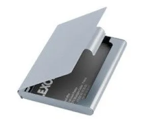 Lexon Business Card Holder Silver Colour