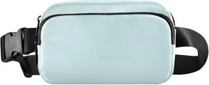 Light Cyan Aqua Womens Fanny Pack Waterproof Belt Bag Hip Pack Cute Crossbody Waist Bag