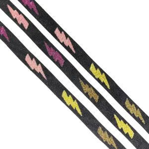 Lightening Bolt Beaded Purse Strap