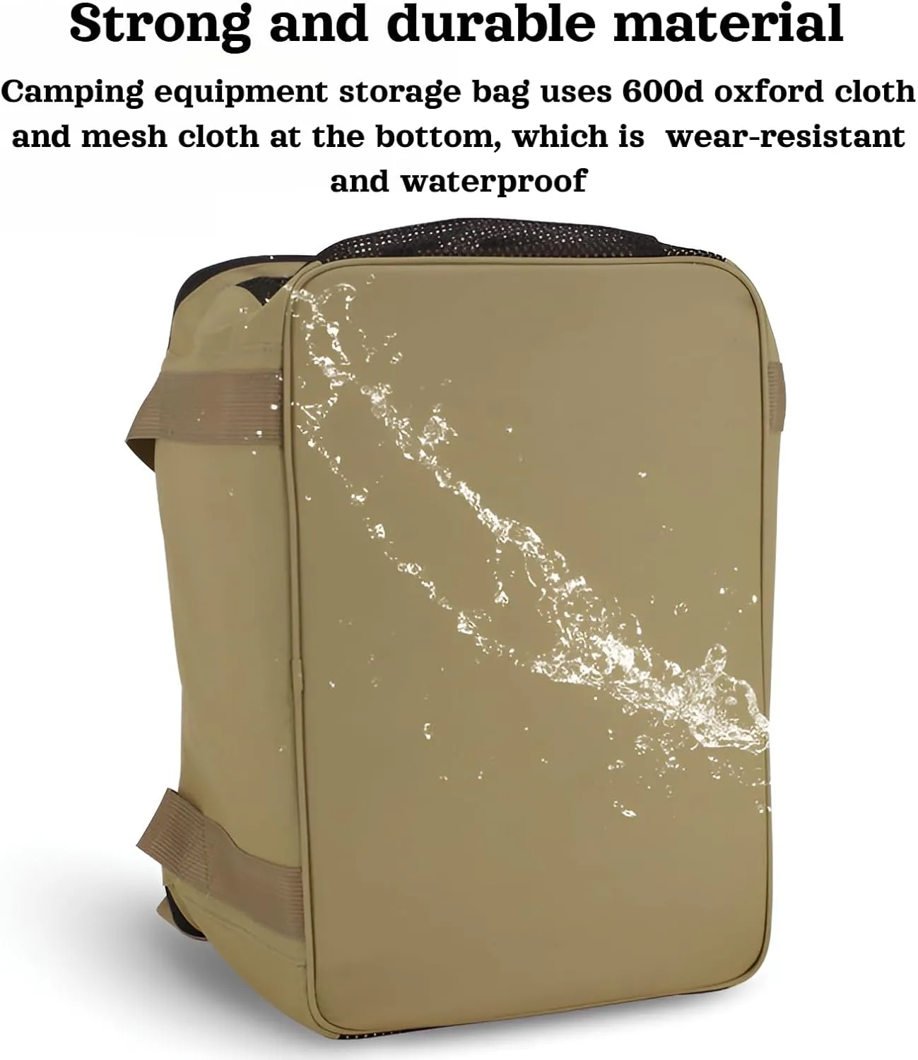lilaBelle]【Heavy-Duty Camping Gear Organizer 40L Waterproof Storage Bag with Removable Dividers, Portable Cooking Utensil for Saudi Outdoor BBQ Fishing Trip