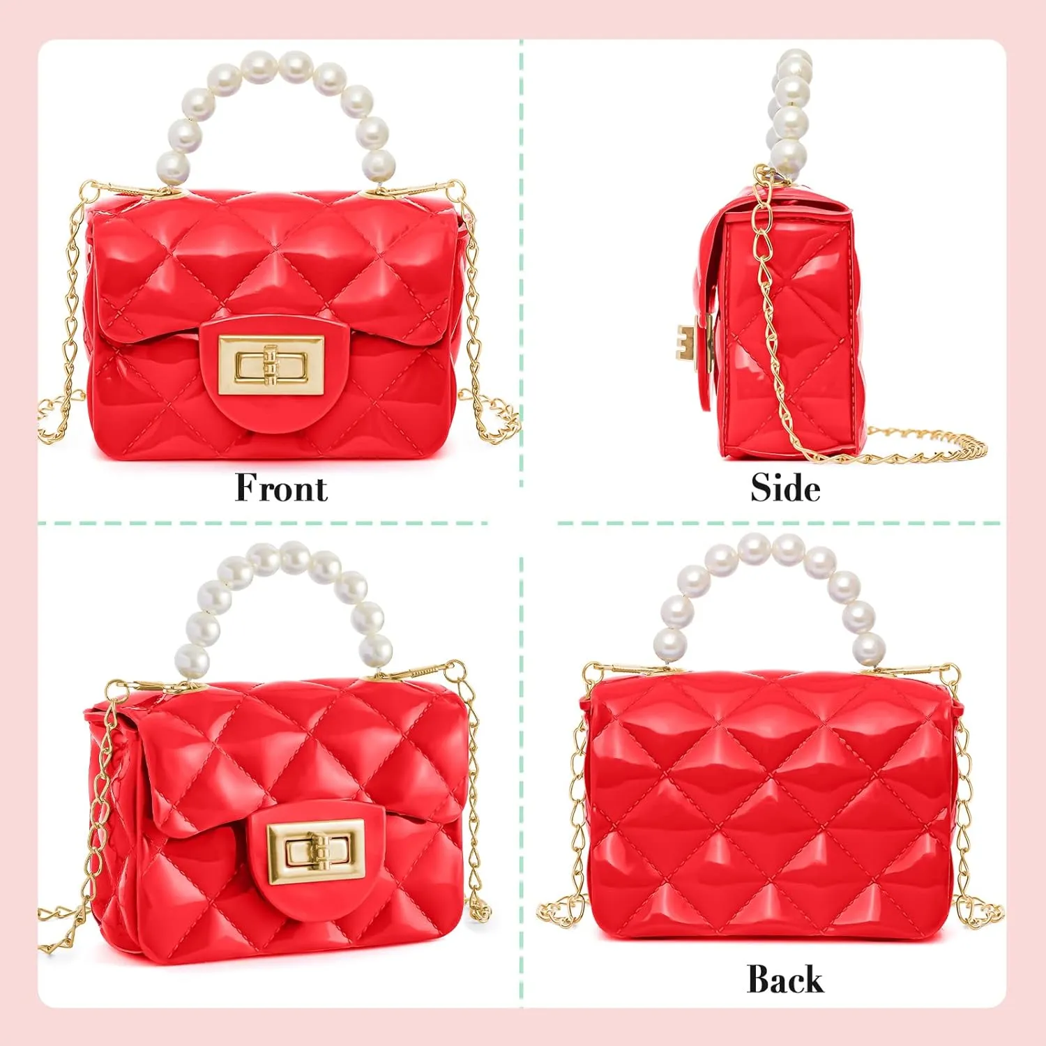 Little Girls Purse Cute Toddler Purse Fashion Crossbody Purse And Handbands Mini Kids Purse For Children