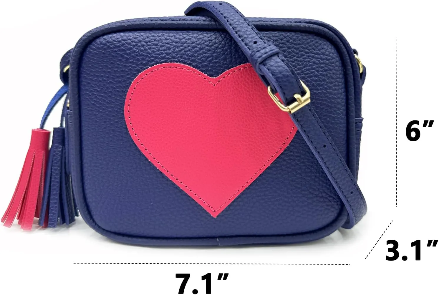 Little Girls Purse, Kids Heart Purse, Cute Crossbody Bag with Small Teens Girls Wallet Gift
