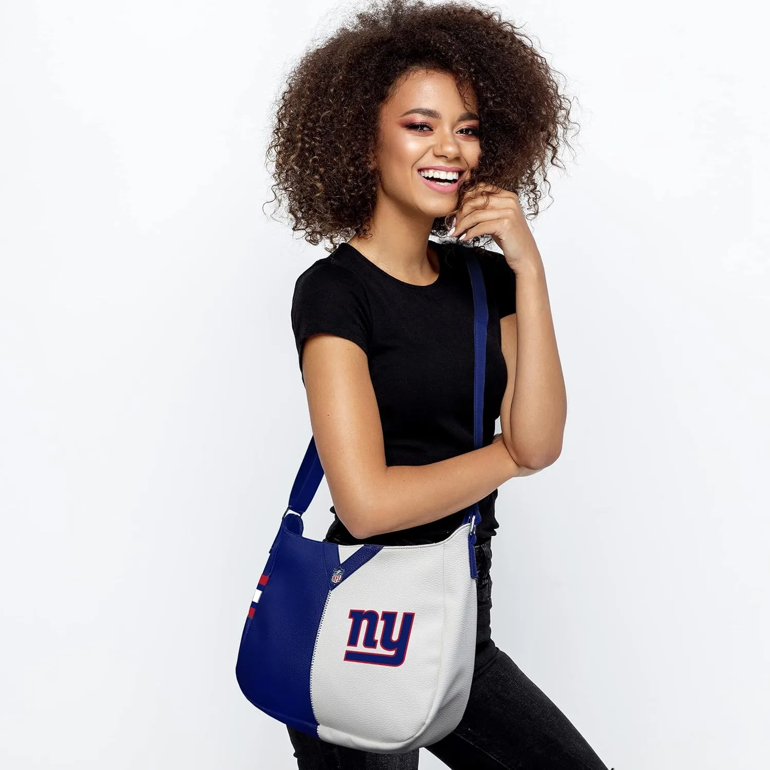Littlearth NFL Pebble Split Hobo Bag, 14 x 4 x 10.5