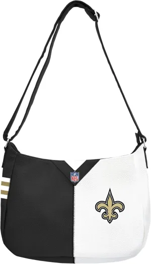 Littlearth NFL Pebble Split Hobo Bag, 14 x 4 x 10.5