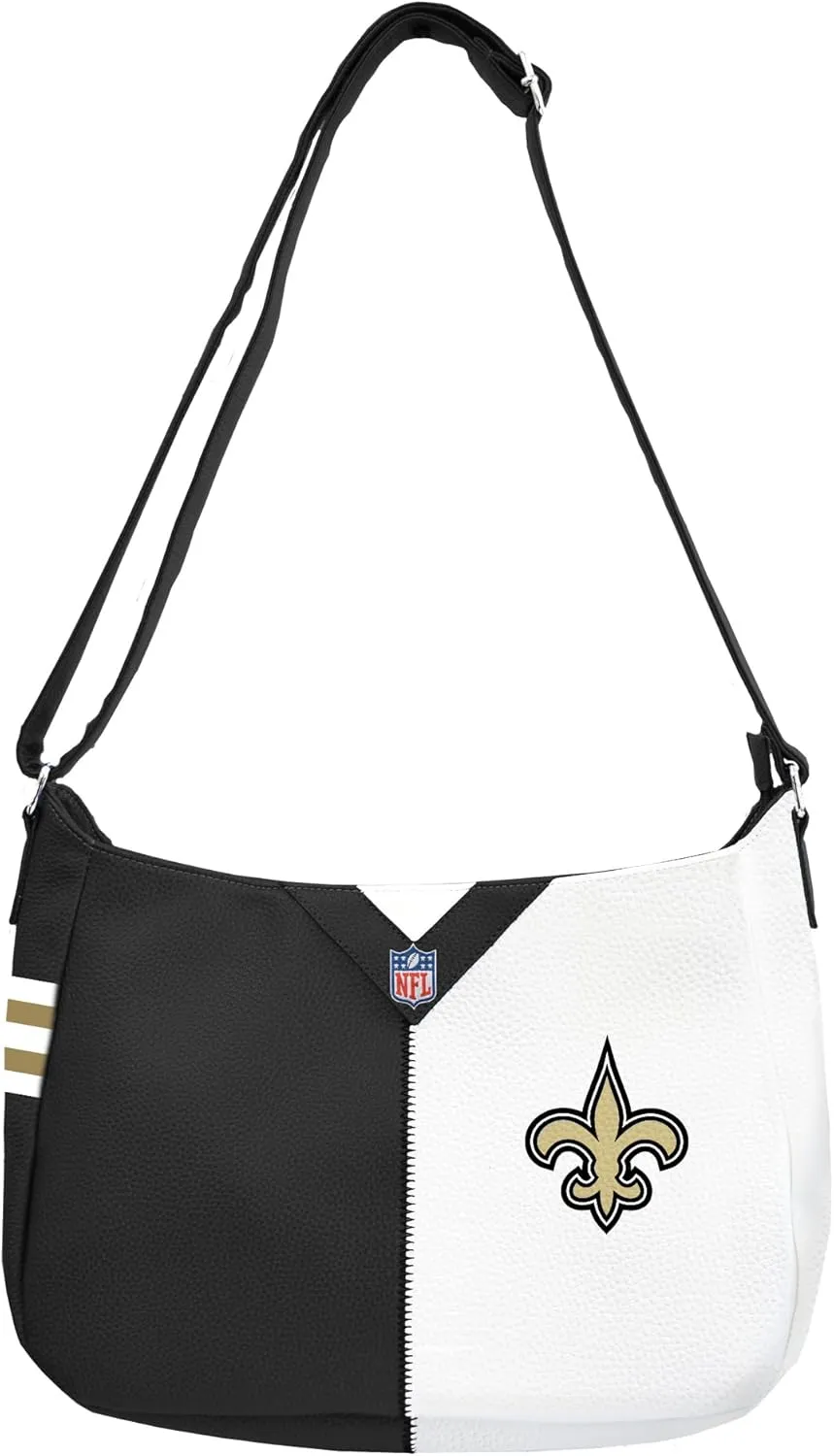 Littlearth NFL Pebble Split Hobo Bag, 14 x 4 x 10.5