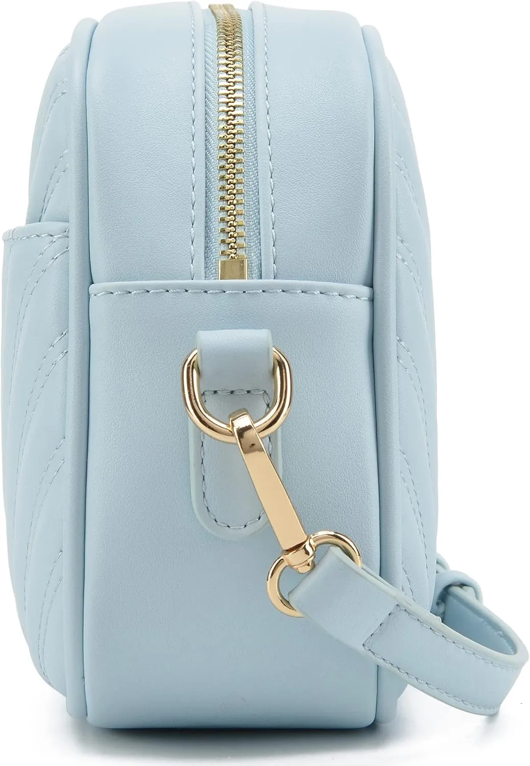 lola mae Quilted Crossbody Bag, Medium Lightweight Shoulder Purse Top Zipper Tassel Accent