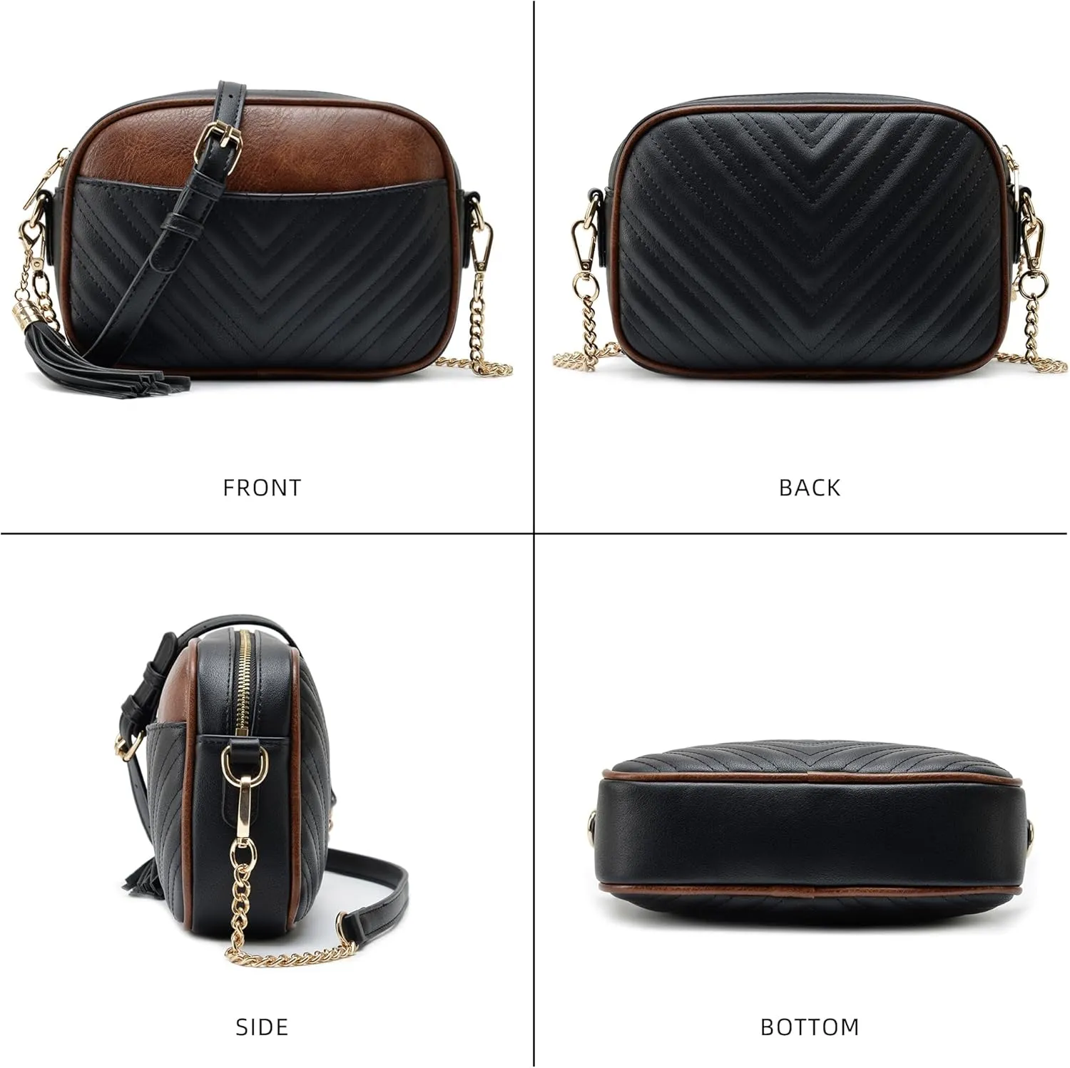 lola mae Quilted Crossbody Bag, Trendy Design Shoulder Purse