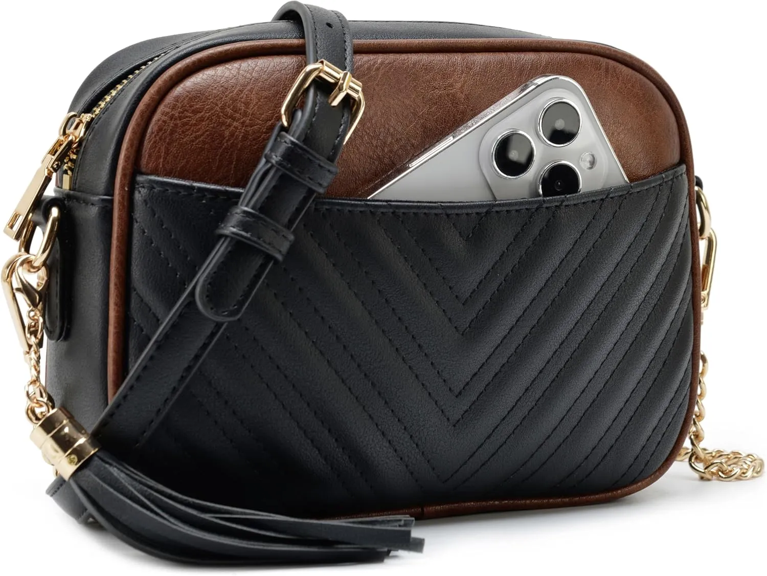 lola mae Quilted Crossbody Bag, Trendy Design Shoulder Purse