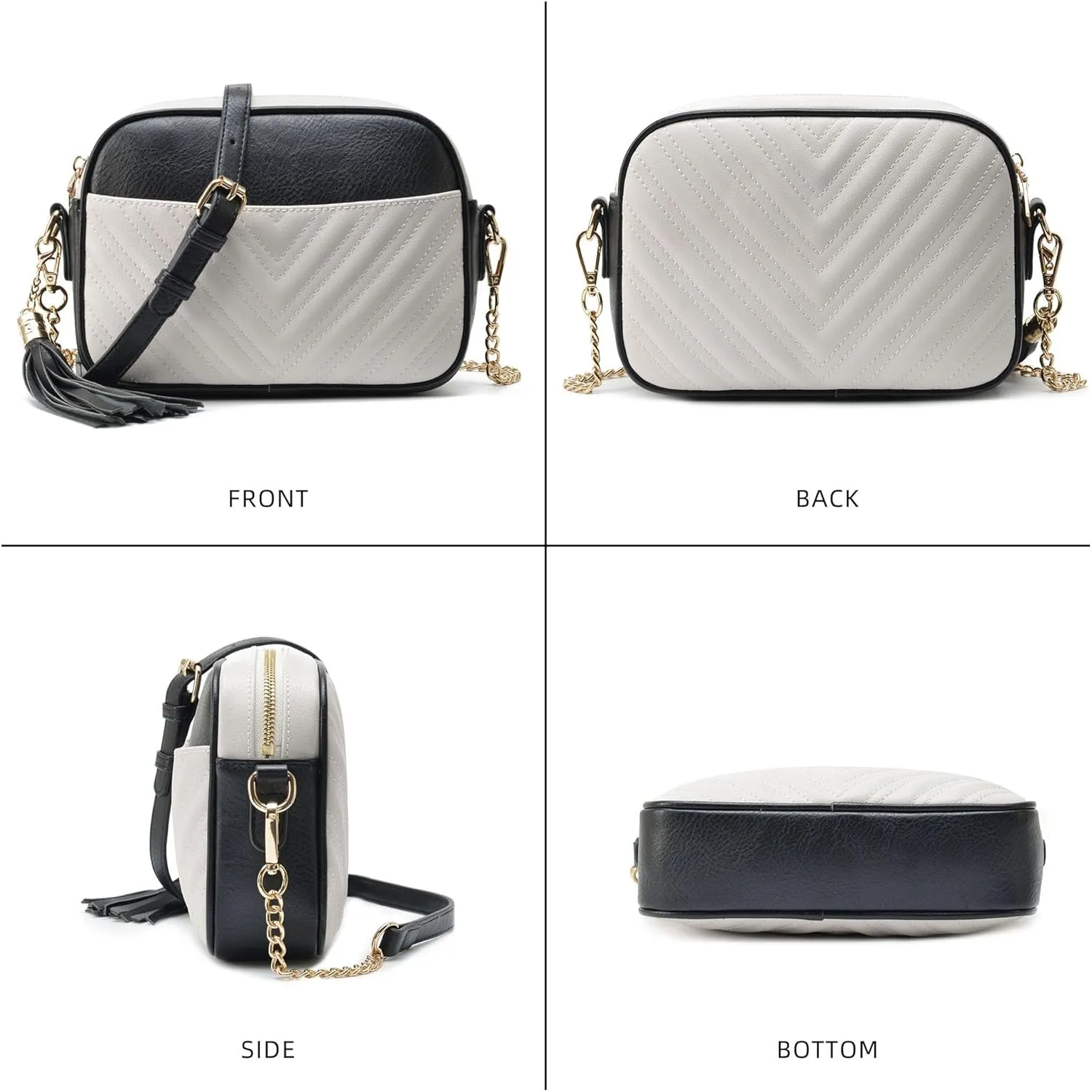 lola mae Quilted Crossbody Bag, Trendy Design Shoulder Purse