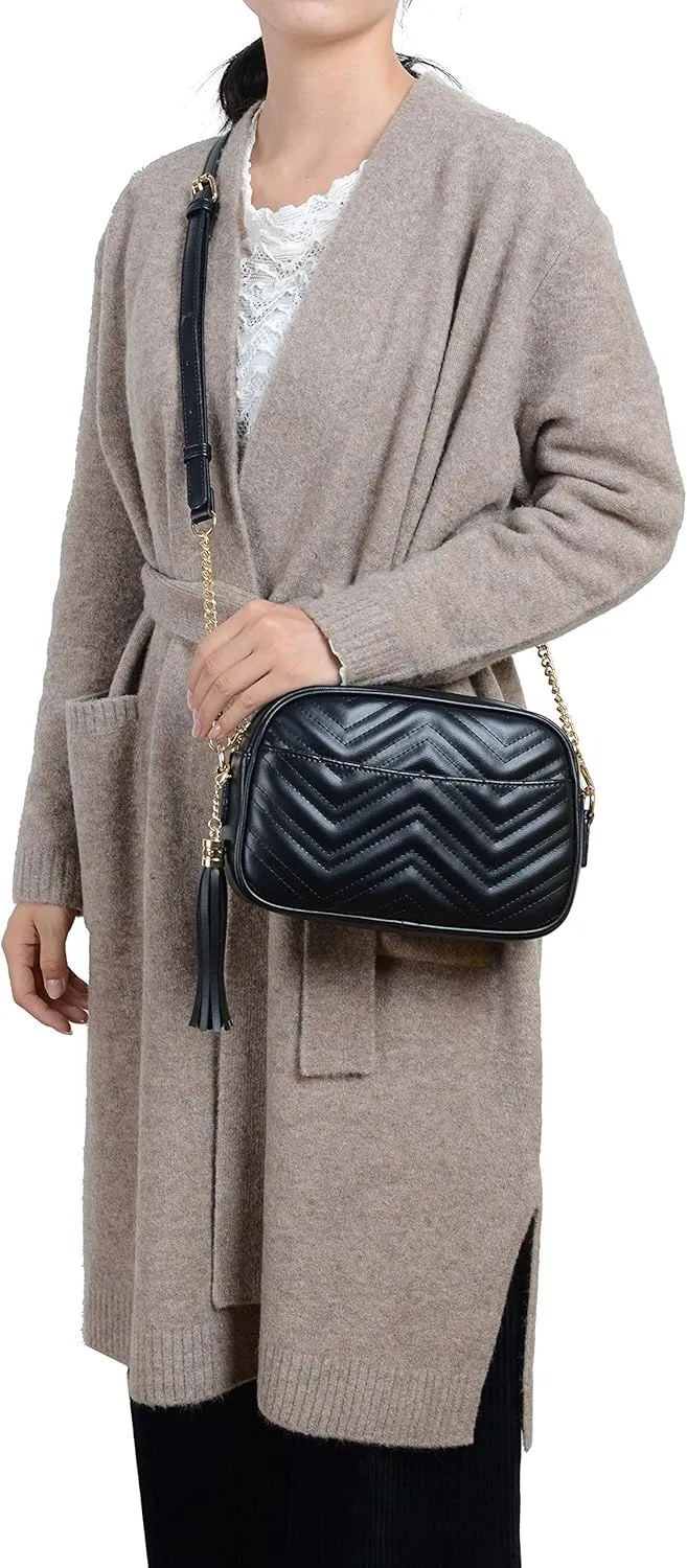 lola mae Quilted Crossbody Bag, Trendy Design Shoulder Purse