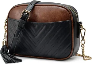 lola mae Quilted Crossbody Bag, Trendy Design Shoulder Purse