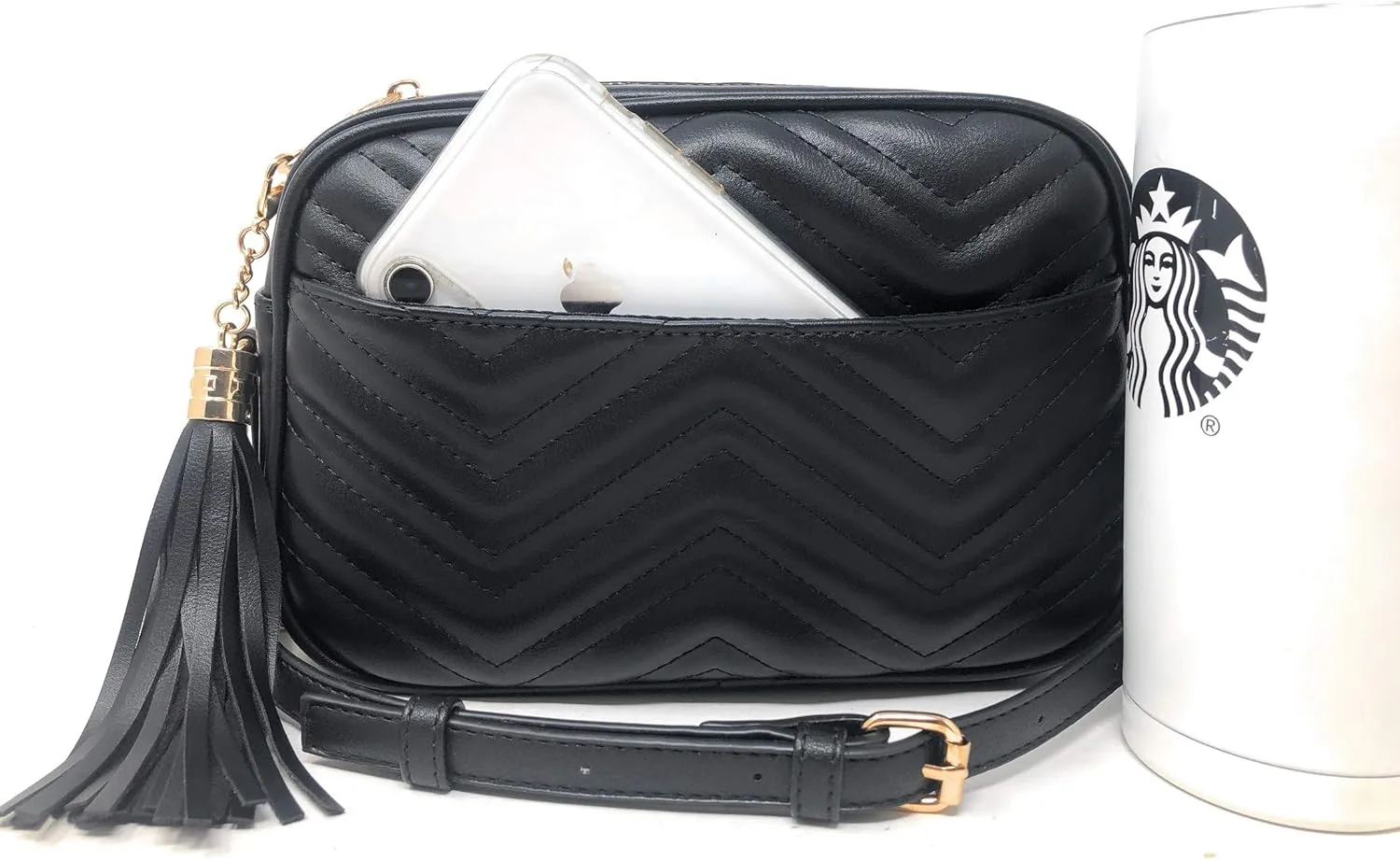 lola mae Quilted Crossbody Bag, Trendy Design Shoulder Purse
