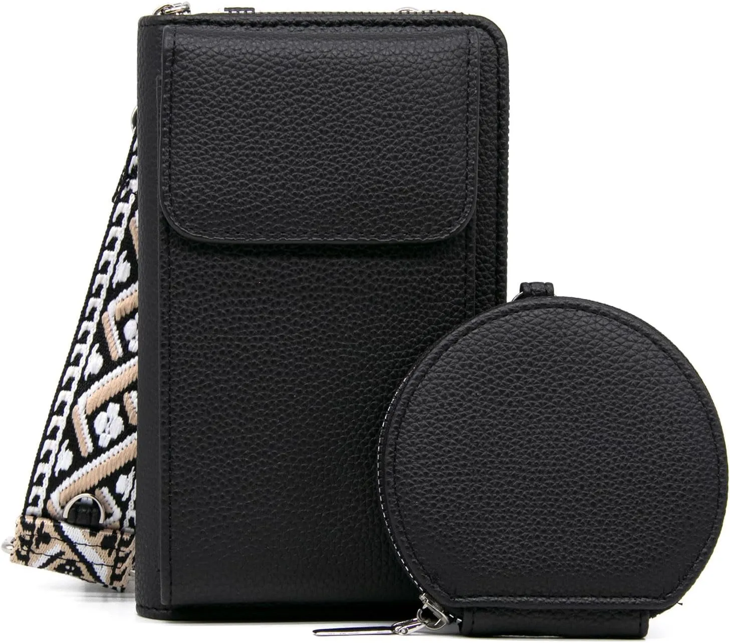 Long Keeper Crossbody Cellphone Wallet Women Small Vegan Leather Phone Purse with Coin Pouch Card Holder Handbag for Travel
