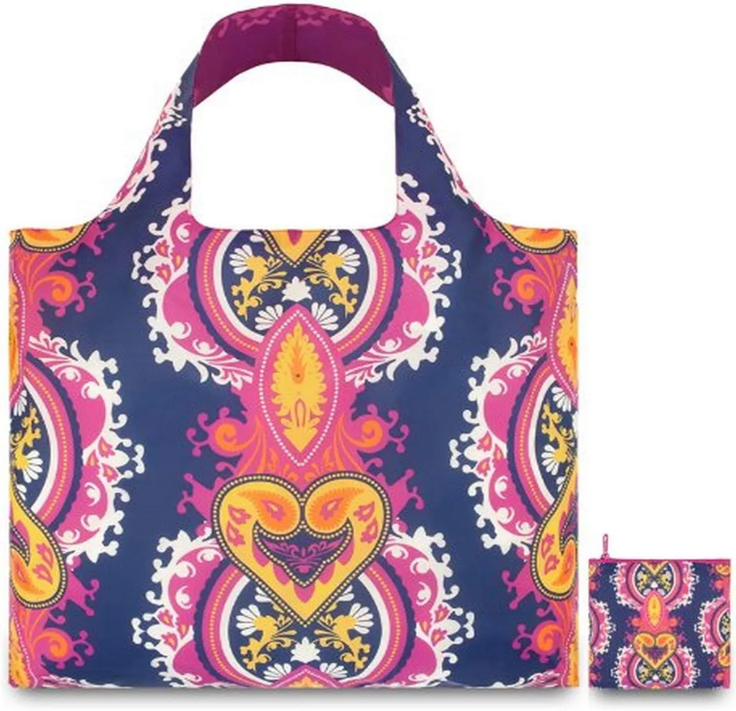 LOQI Opulent Blueviolet Reusable Shopping Bag, Multicolor