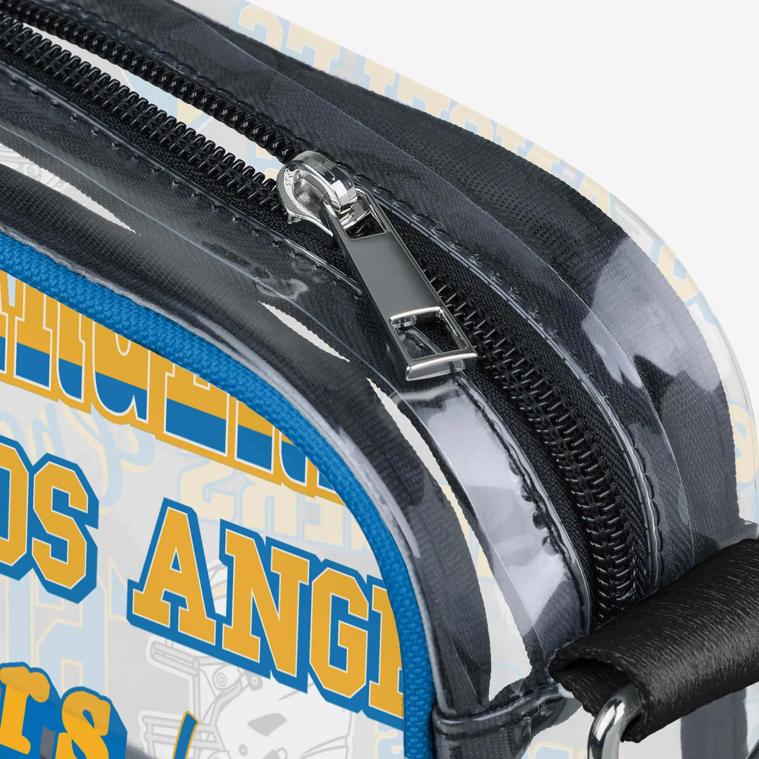 Los Angeles Chargers Repeat Retro Print Clear Crossbody Bag
