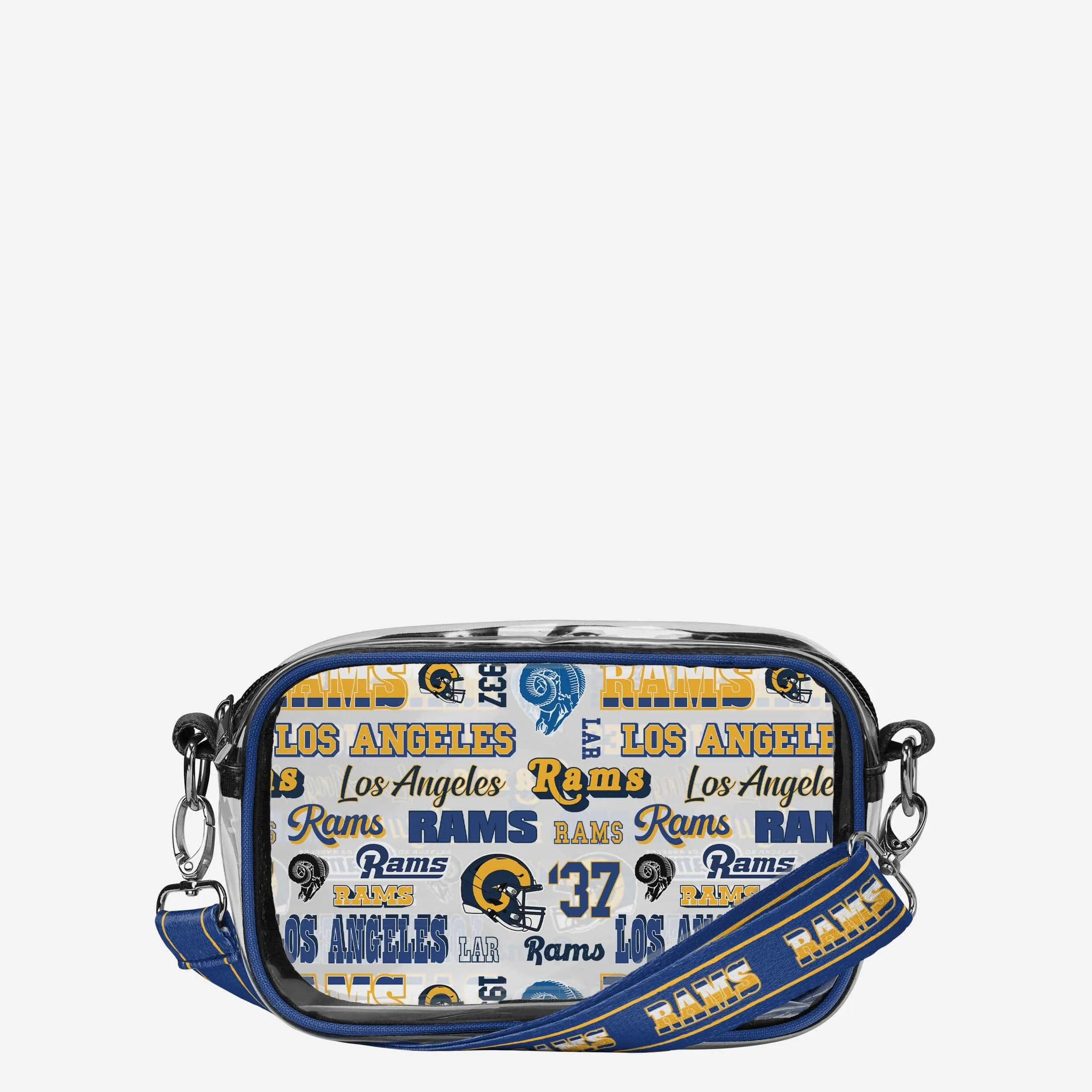Los Angeles Rams Repeat Retro Print Clear Crossbody Bag