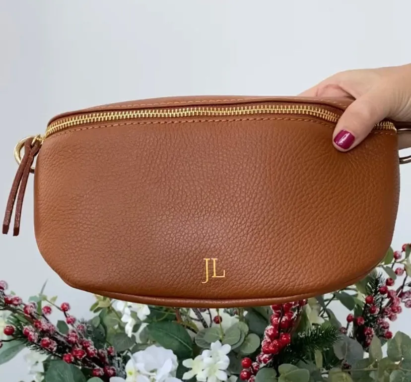 Lottie Leather Camera Bag | Navy