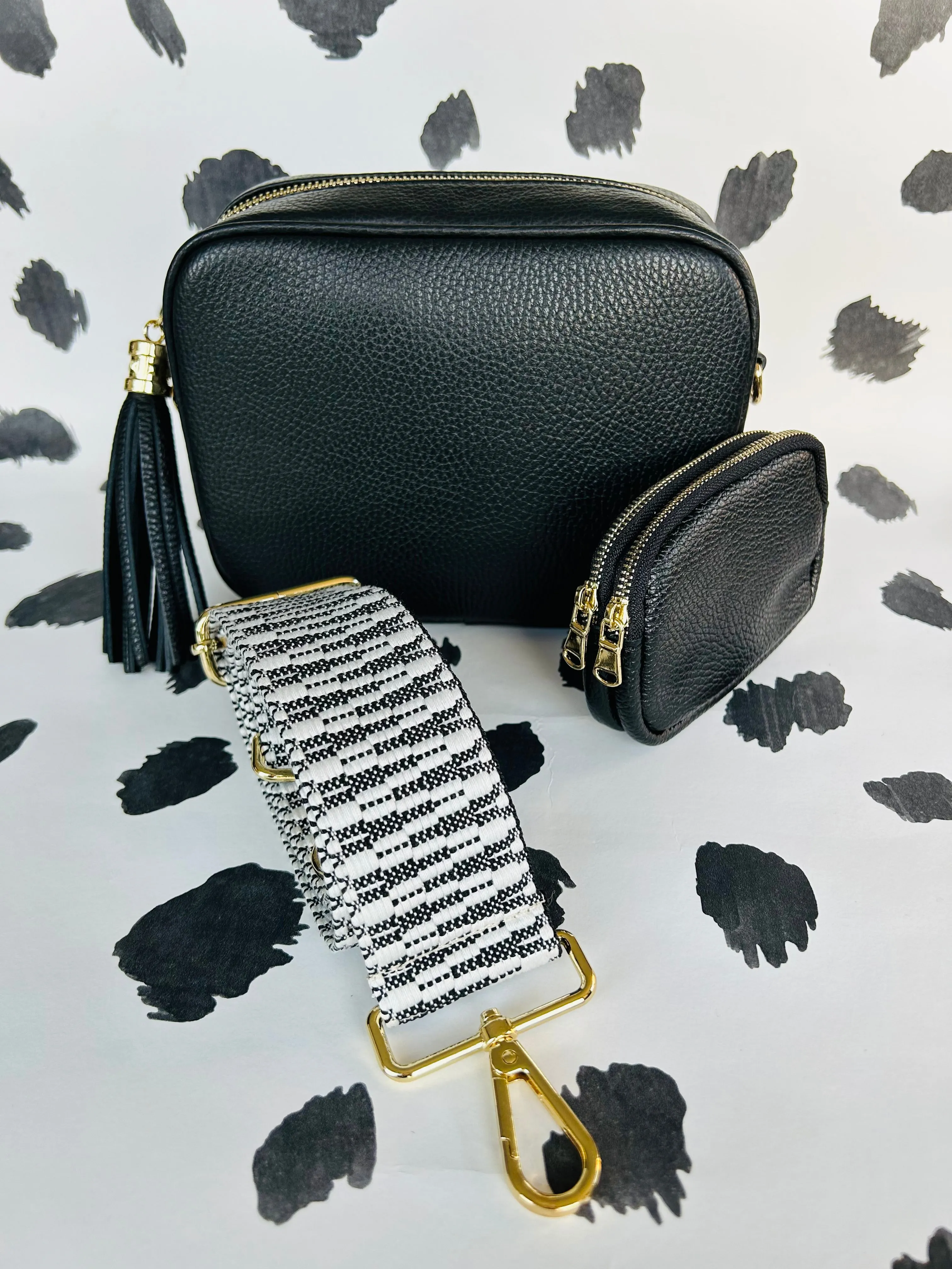 Lottie Leather Camera Bag | Navy
