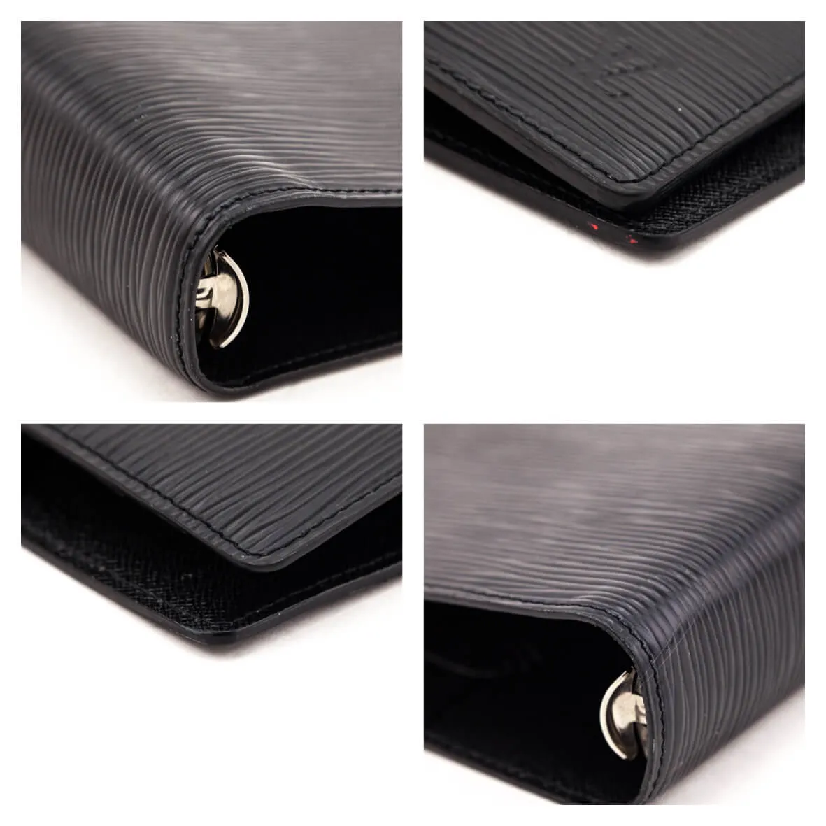 Louis Vuitton Black Epi Large Agenda Cover