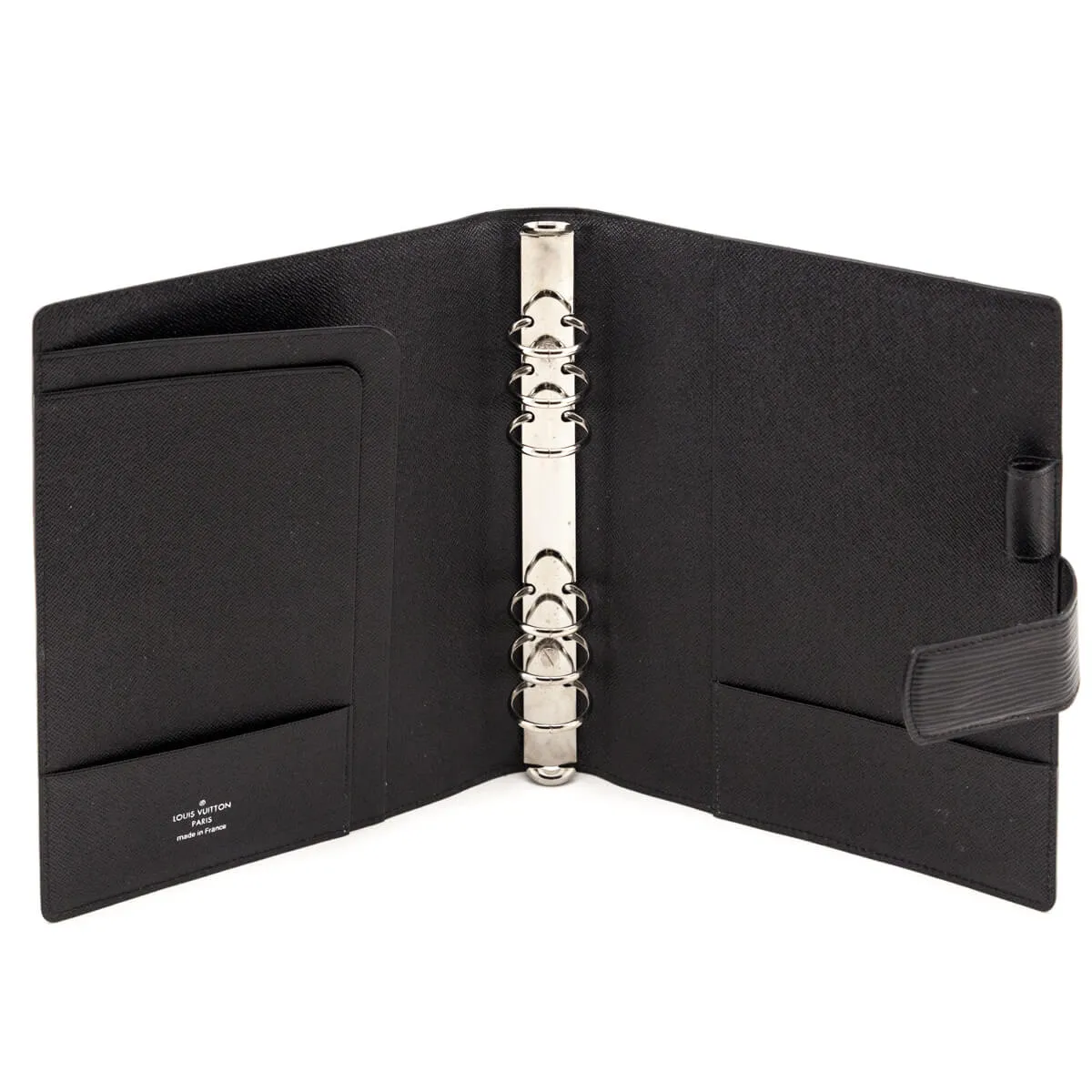 Louis Vuitton Black Epi Large Agenda Cover
