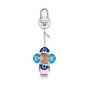 Louis Vuitton Blue and Pink Resin Escale Vivienne Key Holder and Bag Charm